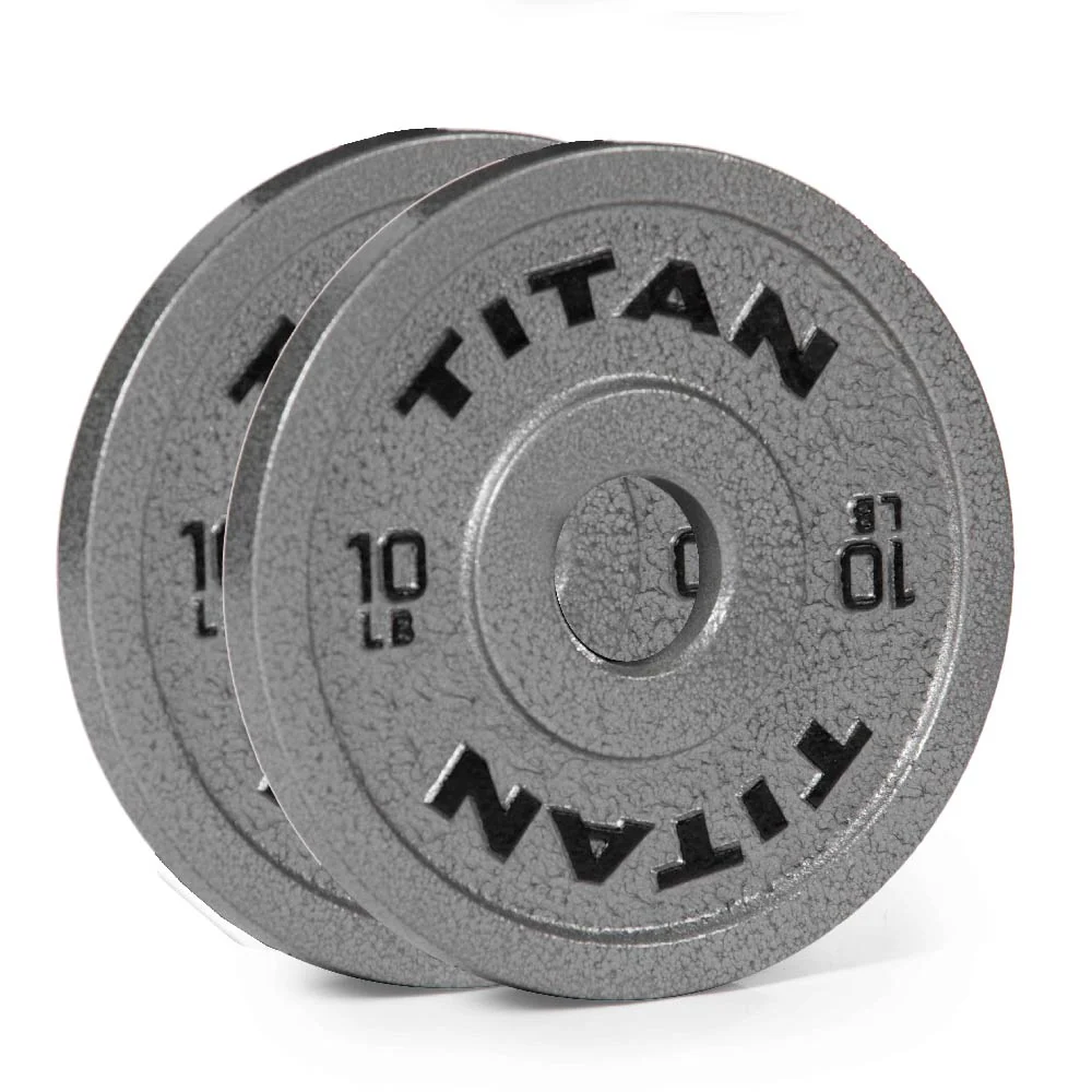Scratch and Dent, 10 LB Pair Cast Iron Olympic Plates
