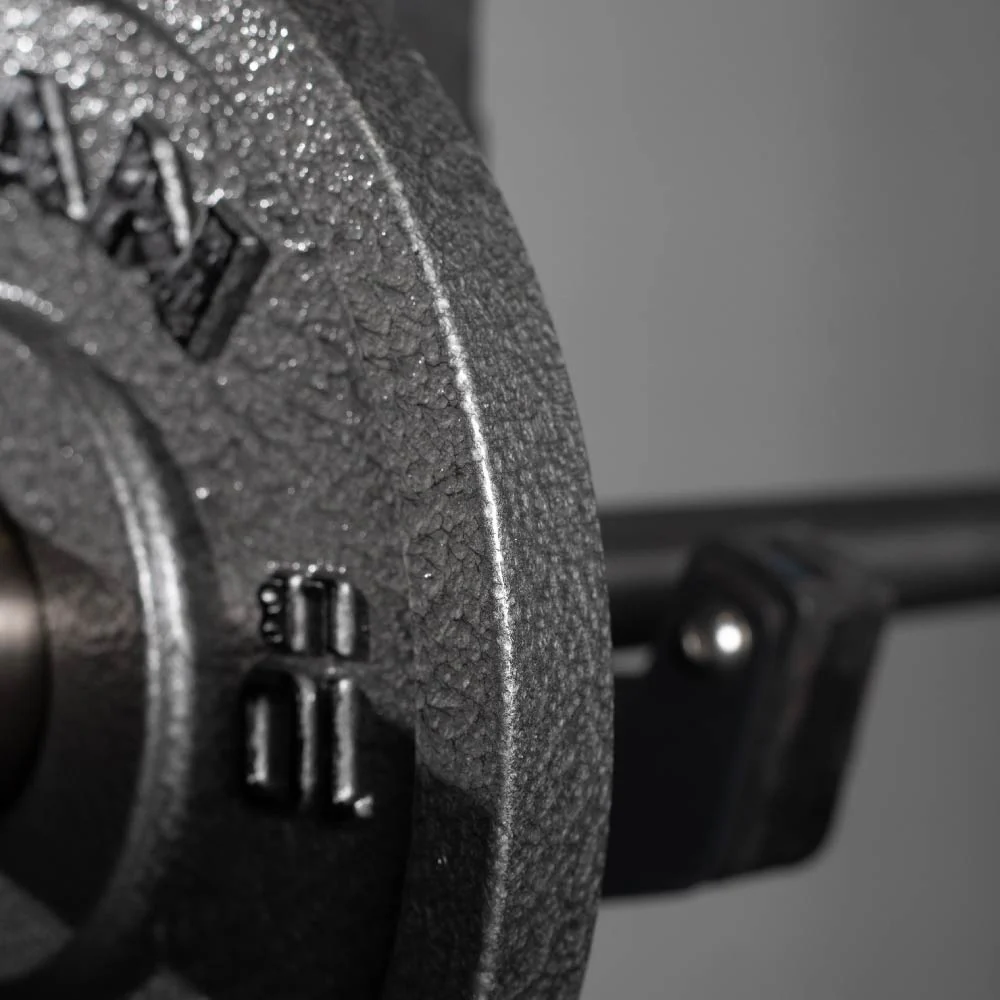 Scratch and Dent, 10 LB Pair Cast Iron Olympic Plates - Image 5