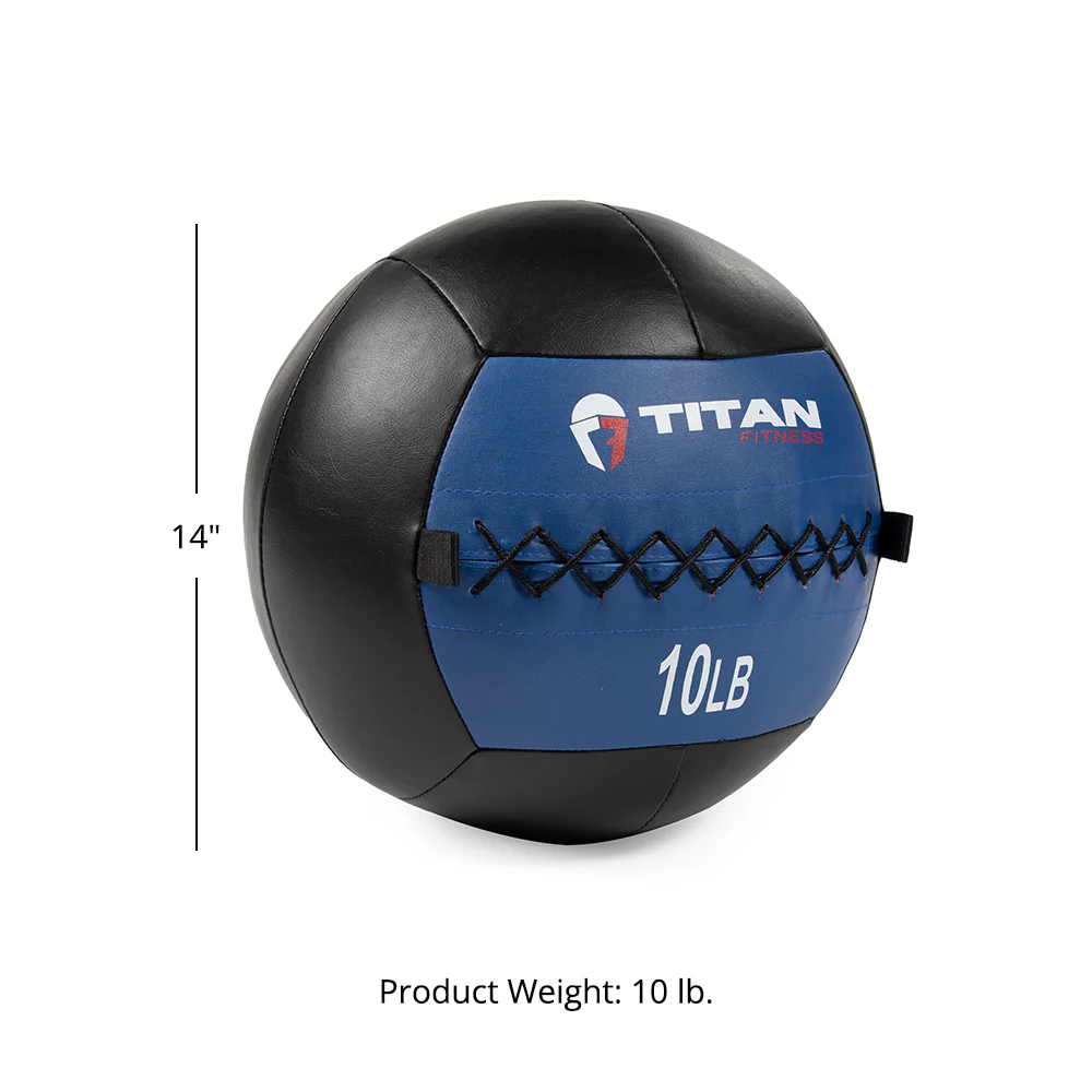 Scratch and Dent, 10 LB Soft Leather Medicine Wall Ball - Image 2
