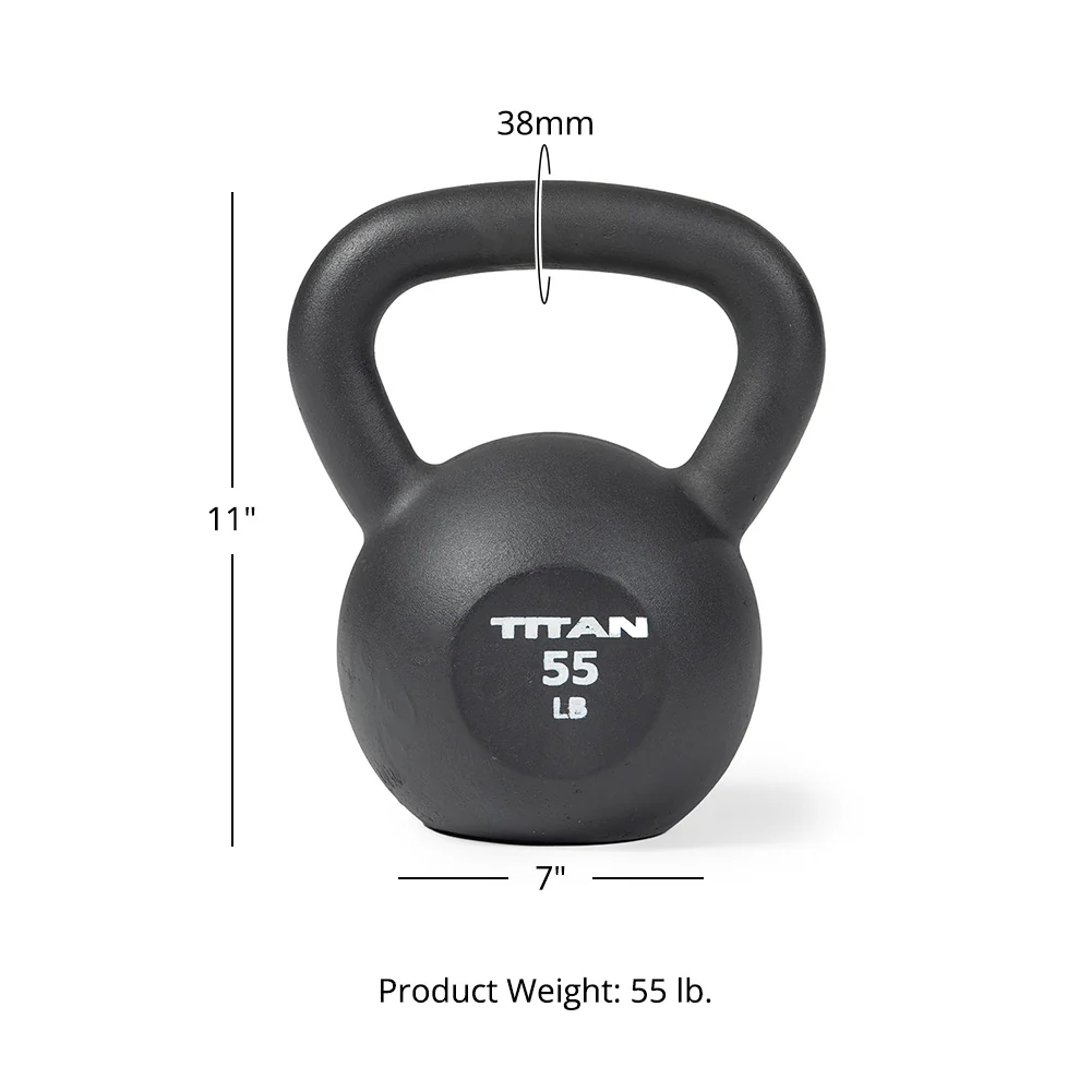 Scratch and Dent, 55 LB Cast Iron Kettlebell - Image 6
