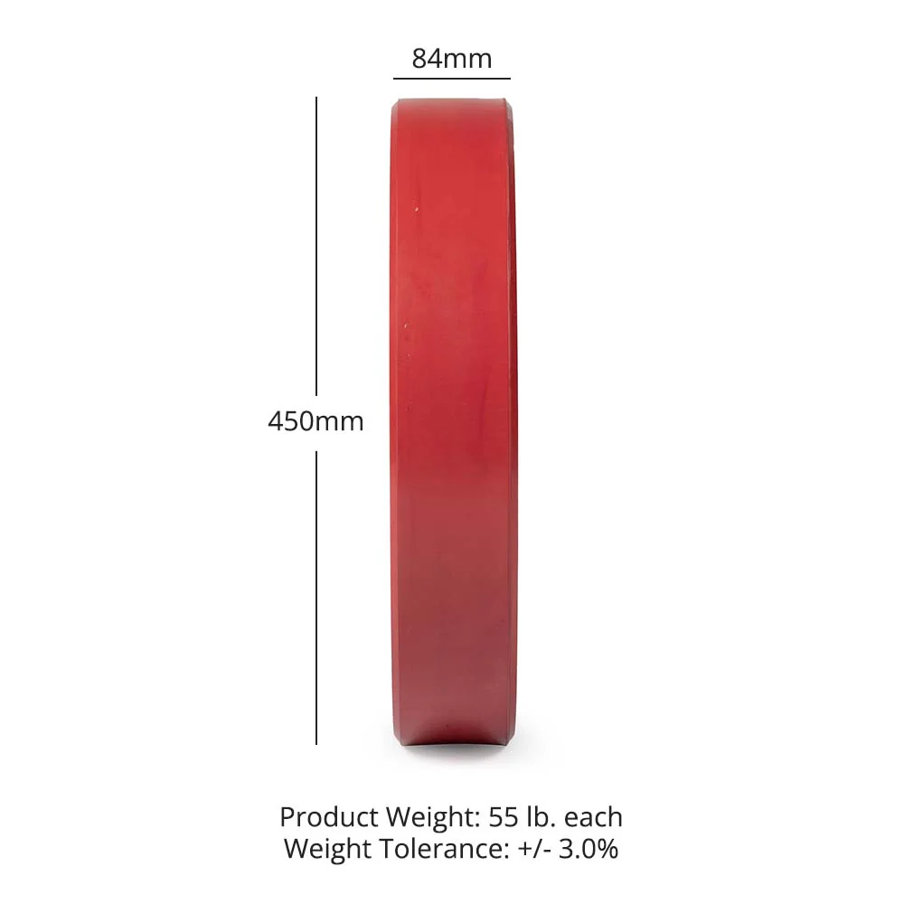 Scratch and Dent, 55 LB Single Economy Color Bumper Plate - Image 3