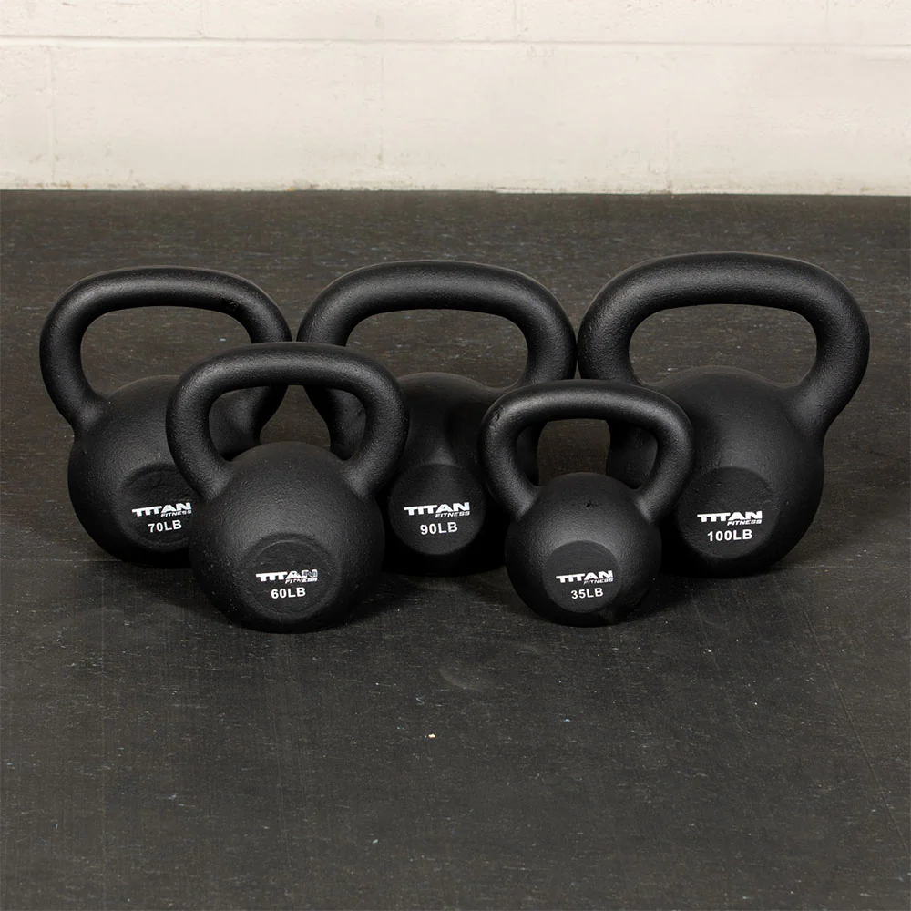 70 LB Set Cast Iron Kettlebells - Image 3