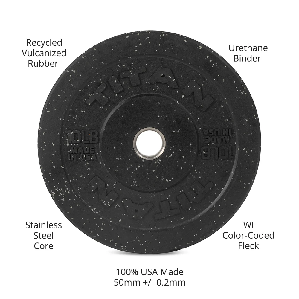 Scratch and Dent, 10 LB Pair Crumb Rubber Bumper Plates - Image 9