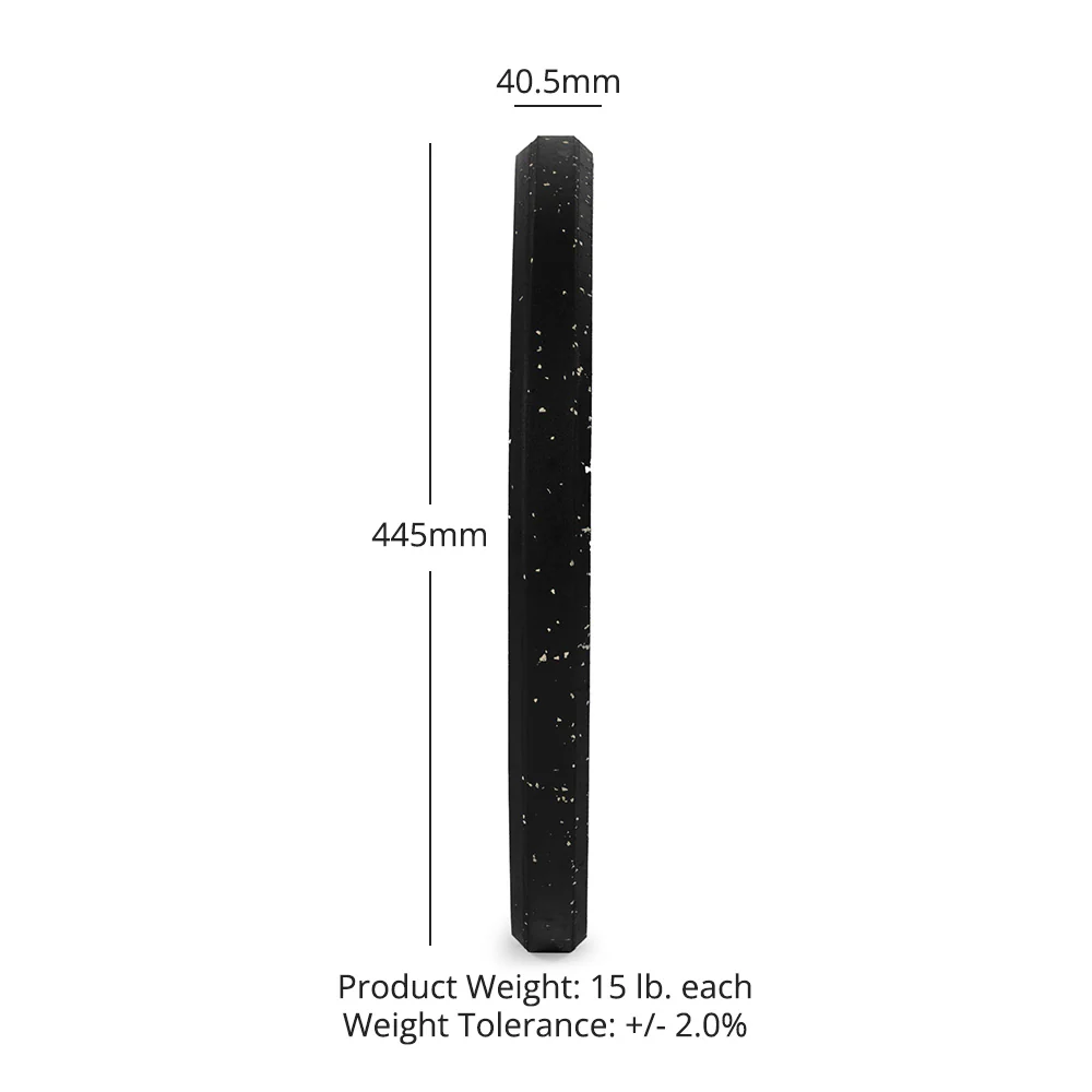 Scratch and Dent, 15 LB Pair Crumb Rubber Bumper Plates - Image 10
