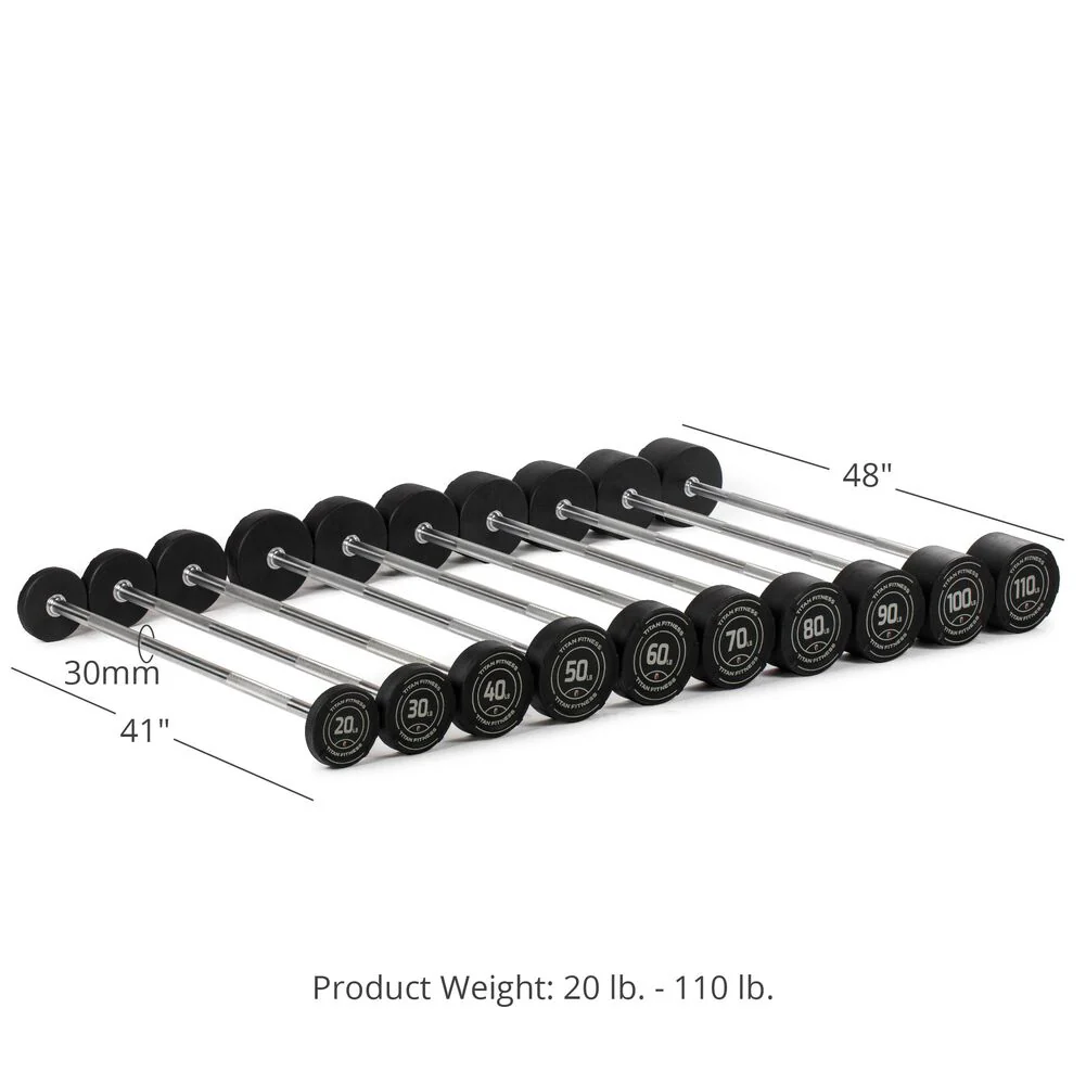 Straight Fixed Urethane Barbells - Image 7