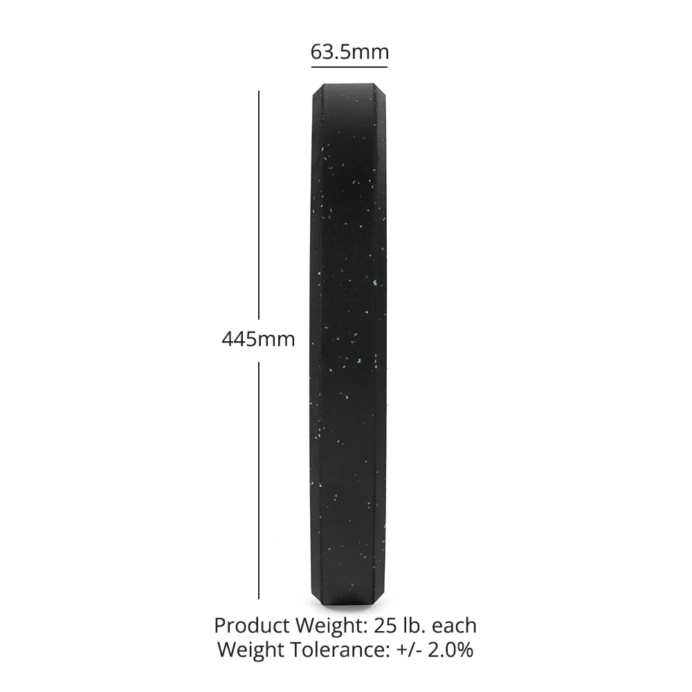 Scratch and Dent, 25 LB Pair Crumb Rubber Bumper Plates - Image 10