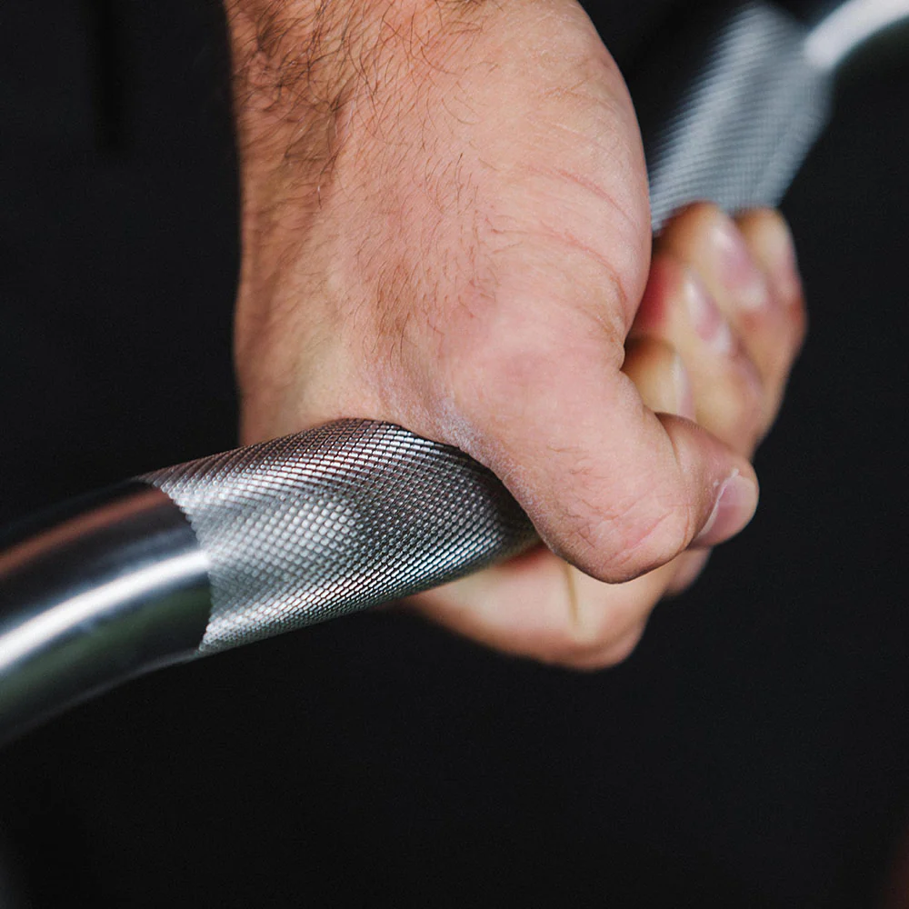 Scratch and Dent, 50 LB EZ Curl Fixed Urethane Barbell - Image 3