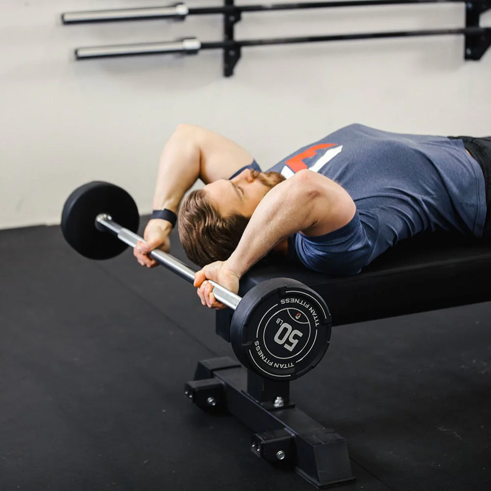 50 LB Straight Fixed Urethane Barbell - Image 2