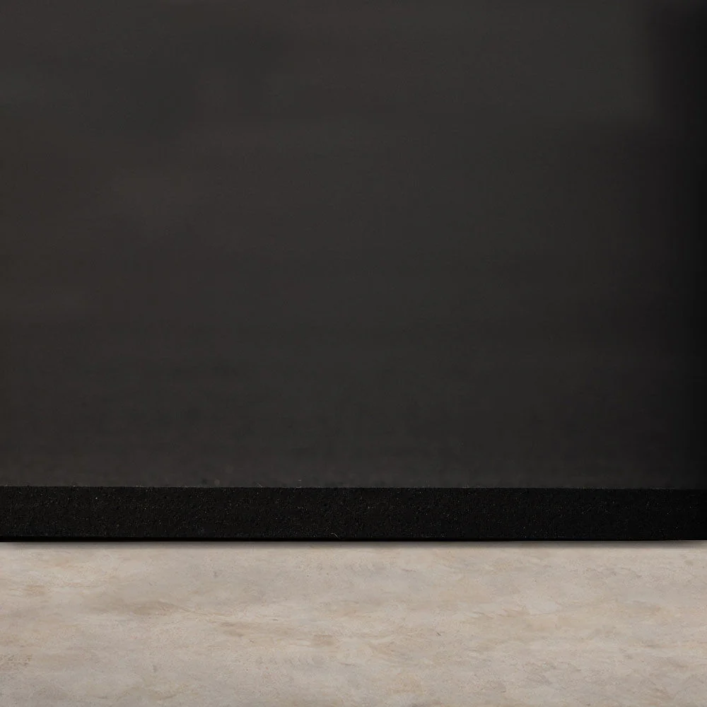 Scratch and Dent, Black Rubber Gym Flooring Roll - Image 6