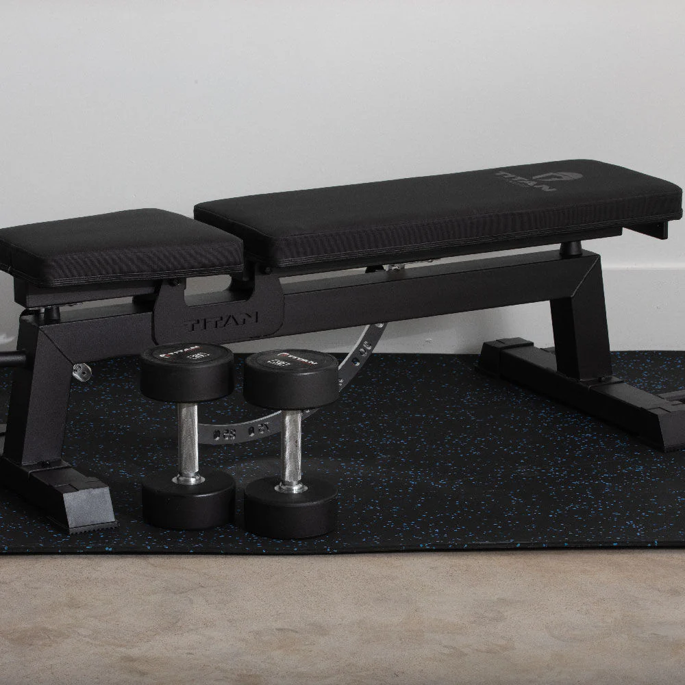 Blue Crumb Rubber Gym Flooring Roll - Image 2