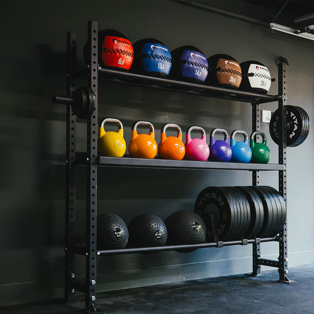 Scratch and Dent, Elite Series 3-Tier Mass Storage System with 70" Bumper & Medicine Ball Shelves - Image 2