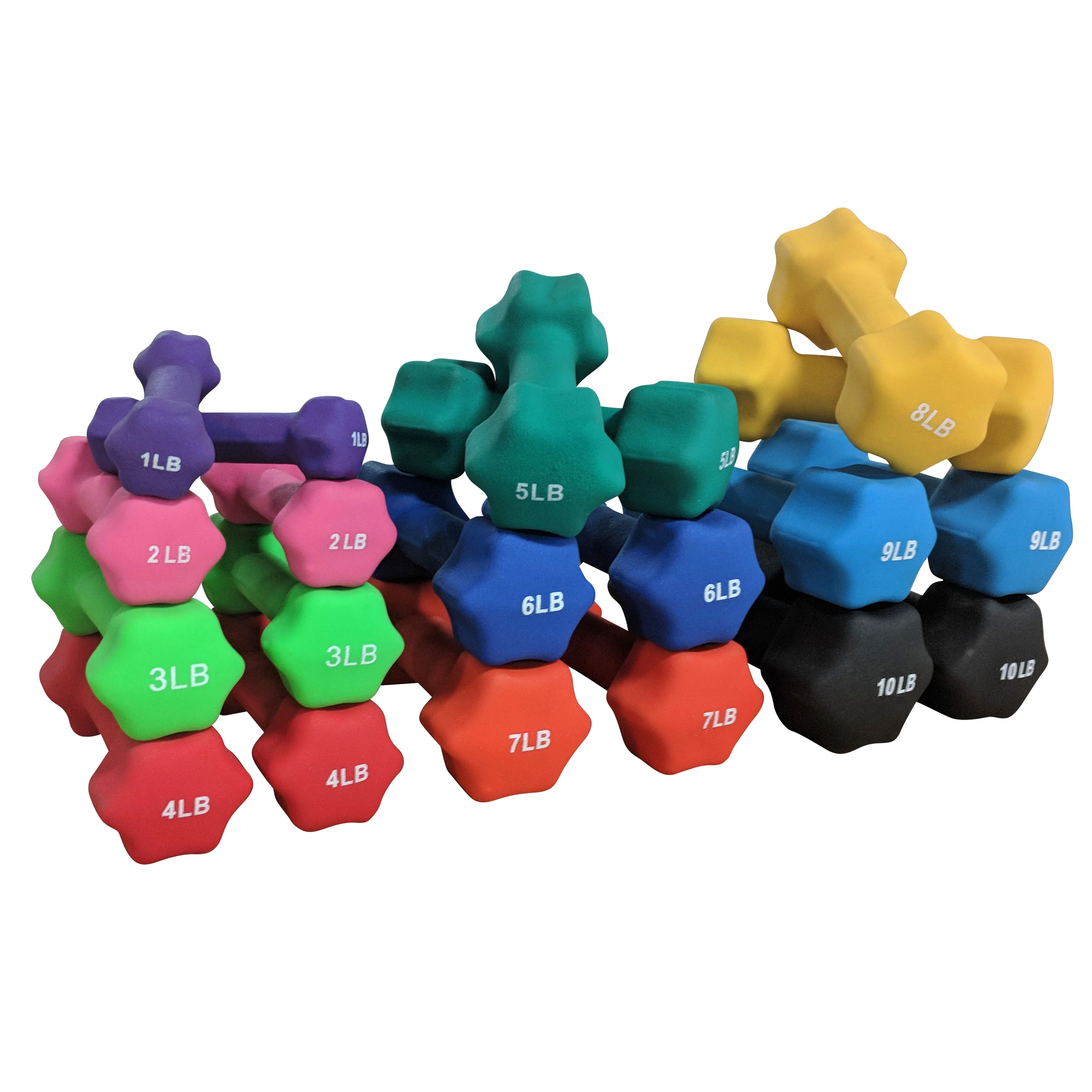 Scratch and Dent, Neoprene Light Weight Dumbbell Set - 1, 2, 3 , 4 LB - Image 5