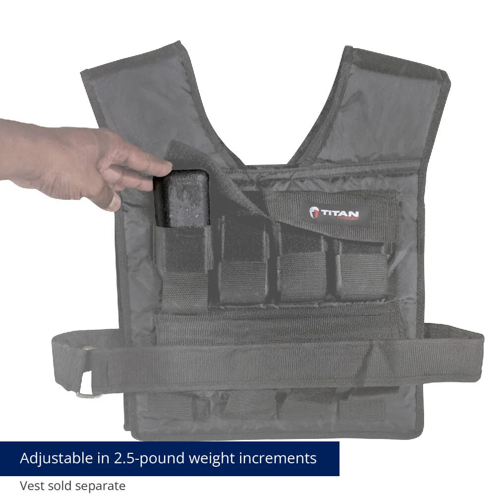 Scratch and Dent - Set of (4) 2.5 LB Weight Vest Ingots - FINAL SALE - Image 4
