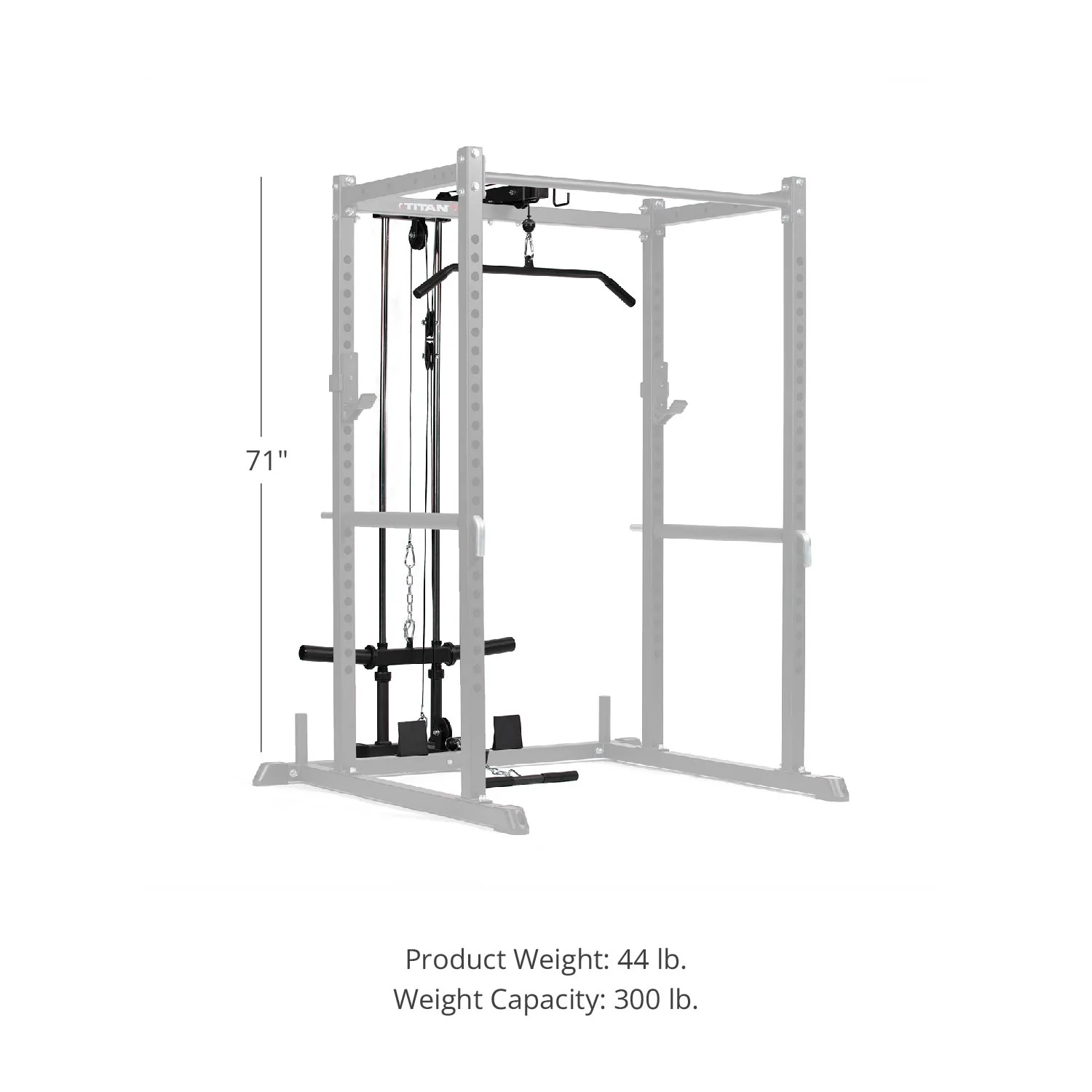 Scratch and Dent, T-2 Series Lat Tower Power Rack Attachment - Image 11