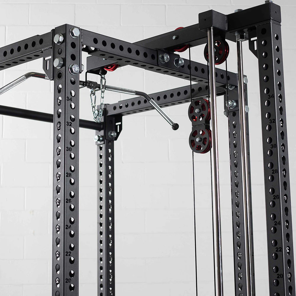 Scratch and Dent, TITAN Series Lat Tower Power Rack Attachment | 100" / No Crossmember - Image 4