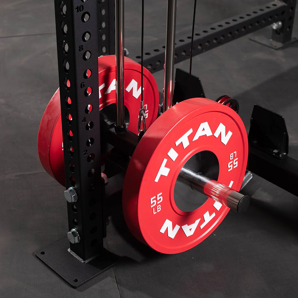 Scratch and Dent, TITAN Series Lat Tower Power Rack Attachment | 100" / No Crossmember - Image 9