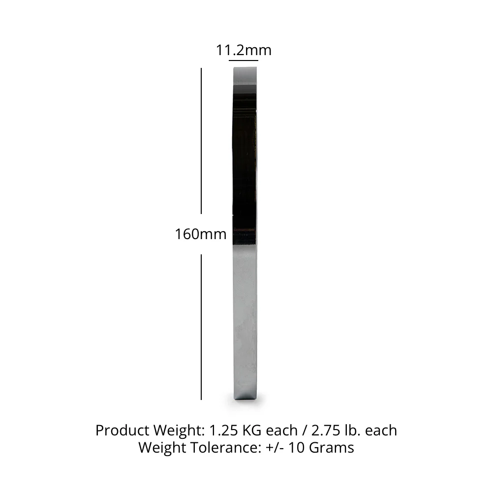 Scratch and Dent, 1.25 KG Pair Calibrated Steel Plates - Image 6