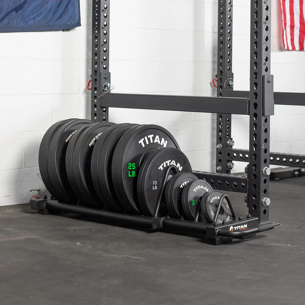 Scratch and Dent, Horizontal Weight Plate Storage With Wheels - Image 2