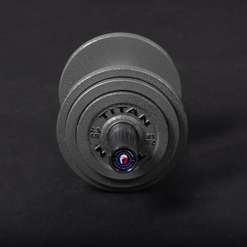 Scratch and Dent, Loadable 20" Olympic Dumbbell Handles - Pair - Image 4