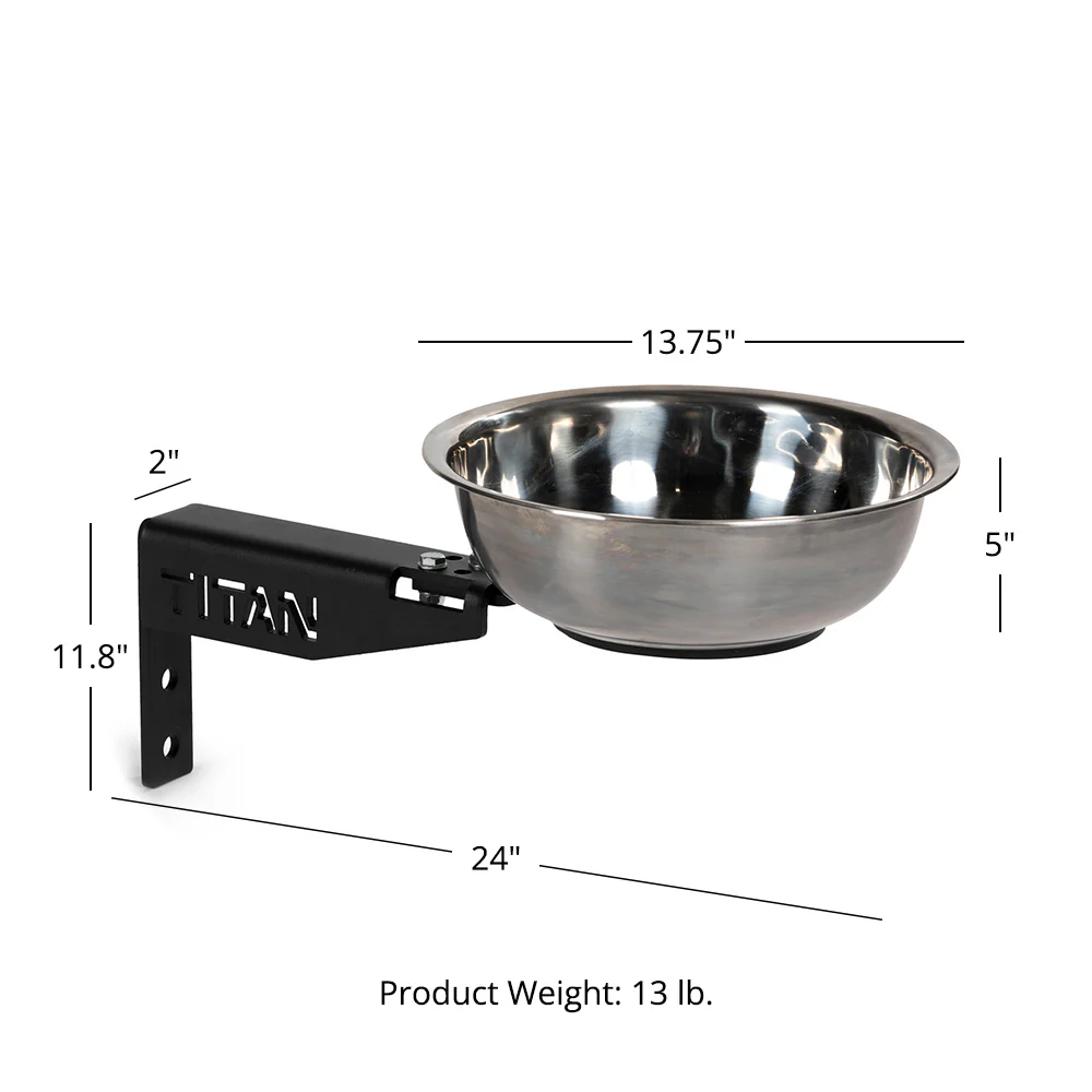 Scratch and Dent, T-3 or X-3 Series Rack-Mounted Chalk Bowl - Image 7